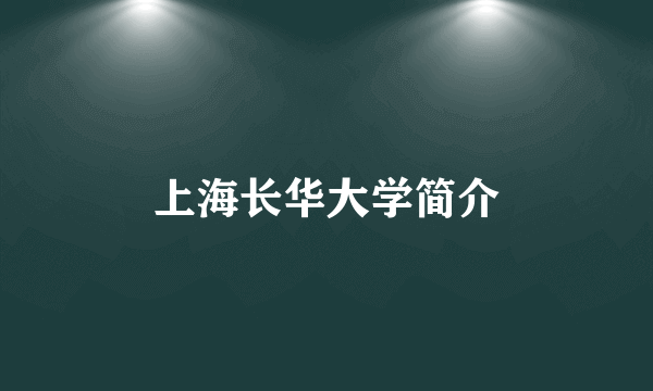 上海长华大学简介