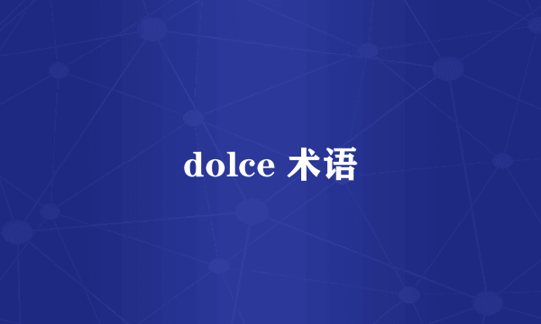 dolce 术语