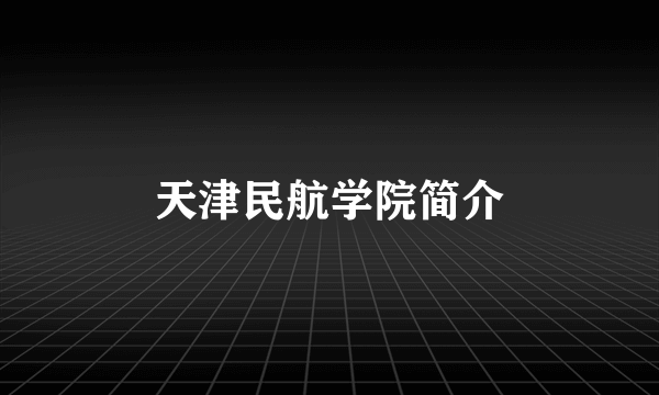 天津民航学院简介