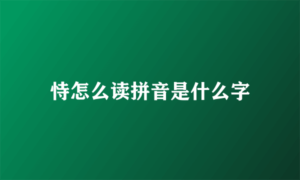 恃怎么读拼音是什么字