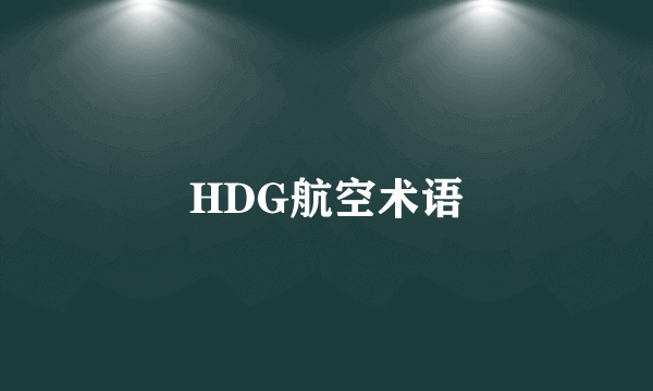 HDG航空术语