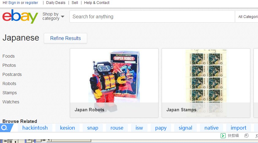 EBAY在不同国家的网址