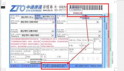 快递单号是哪个