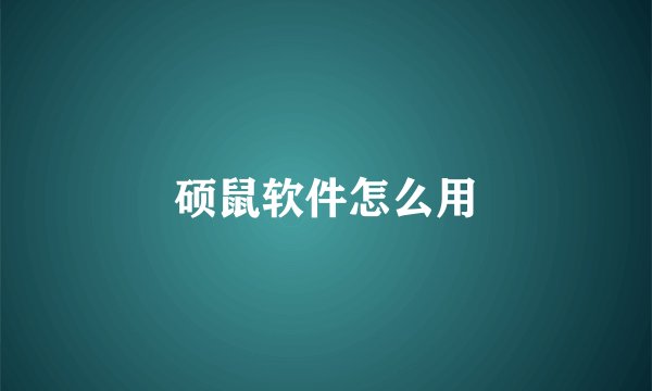 硕鼠软件怎么用