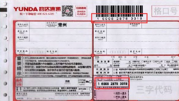 快递单号是哪个