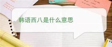 韩语西八有多脏