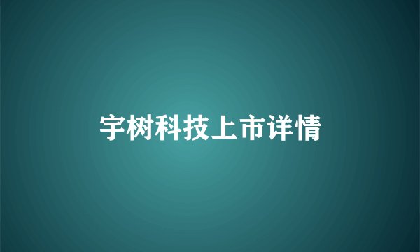 宇树科技上市详情