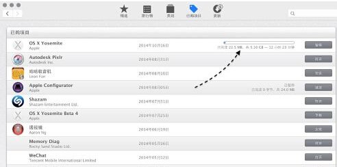 如何更新macos10.10系统？