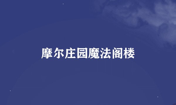 摩尔庄园魔法阁楼