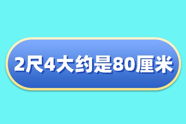 2尺4是多少厘米