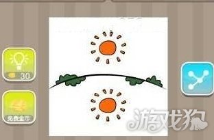 两个太阳打一成语疯狂