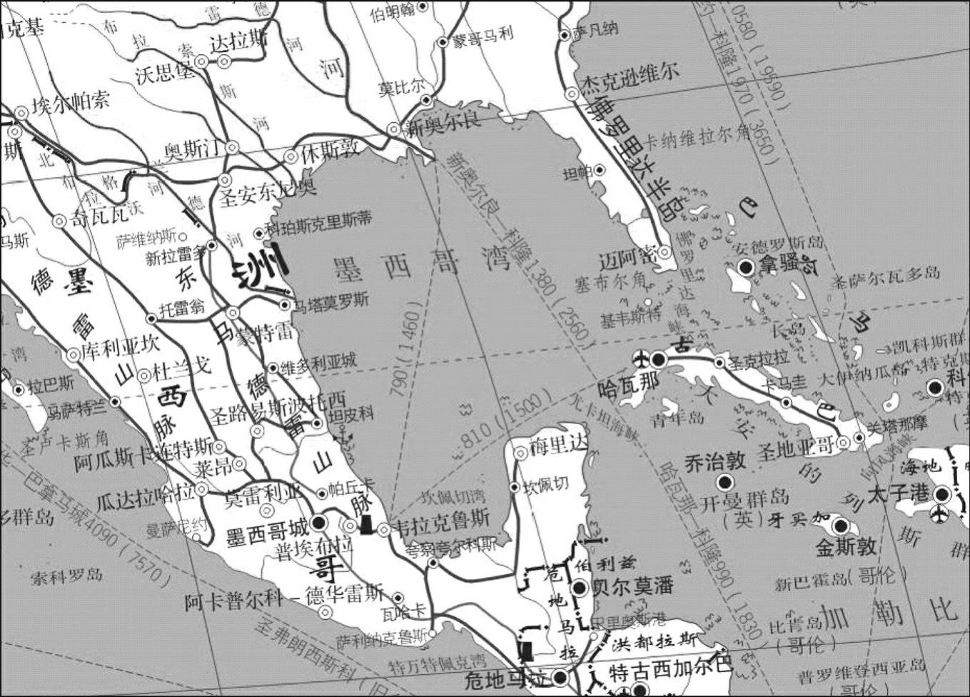 墨西哥湾的地理位置如何？