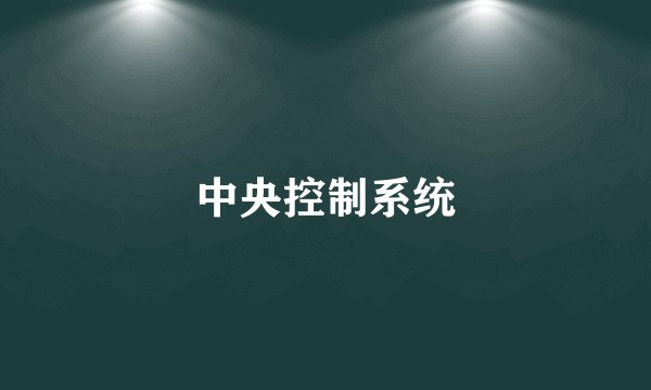 中央控制系统