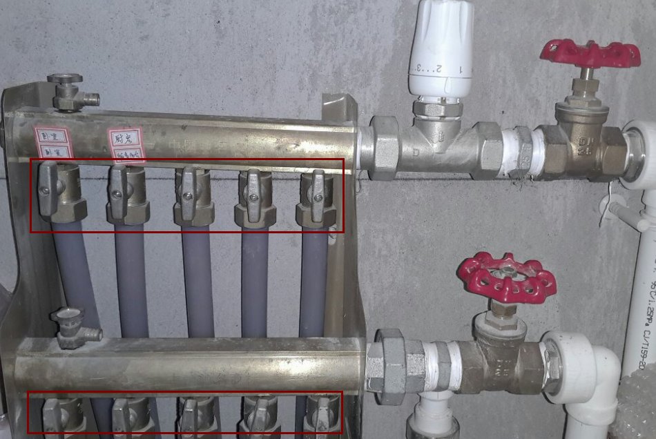 这个地暖开关怎么调大小？请看下这个有没有什么问题？非常感谢！