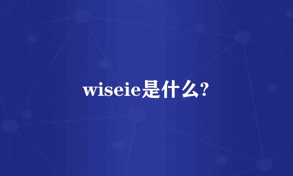 wiseie是什么?