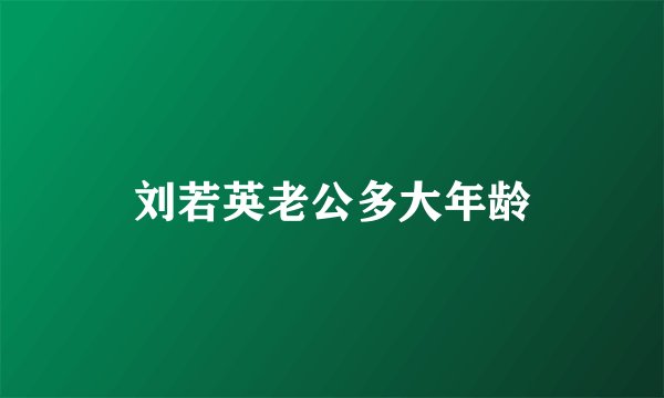 刘若英老公多大年龄