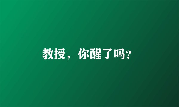 教授，你醒了吗？