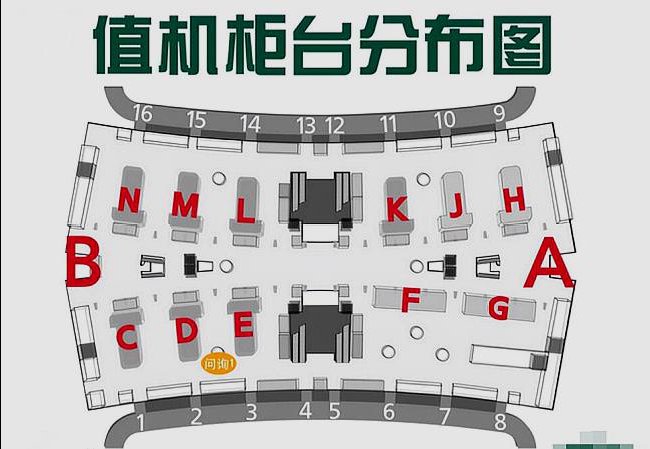 广州白云机场川航的柜台在什么位置