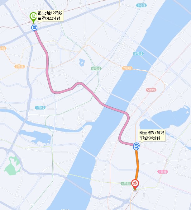 从汉口高铁站到武昌火车站怎么坐地铁？