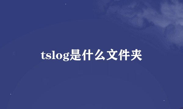 tslog是什么文件夹