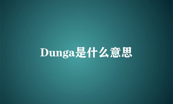 Dunga是什么意思