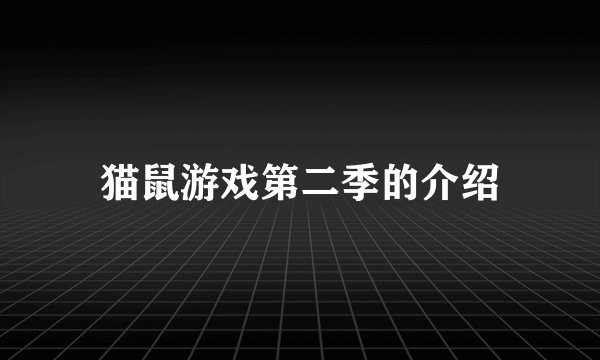 猫鼠游戏第二季的介绍