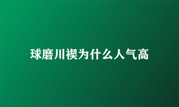 球磨川禊为什么人气高