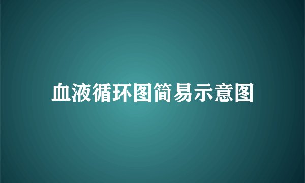 血液循环图简易示意图