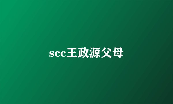 scc王政源父母