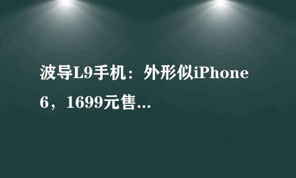 波导L9手机：外形似iPhone 6，1699元售价如何？