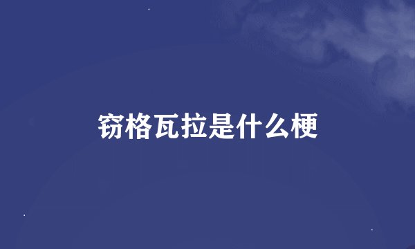 窃格瓦拉是什么梗