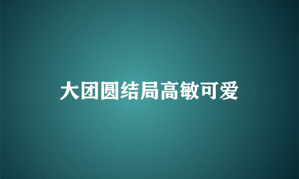 大团圆结局高敏可爱