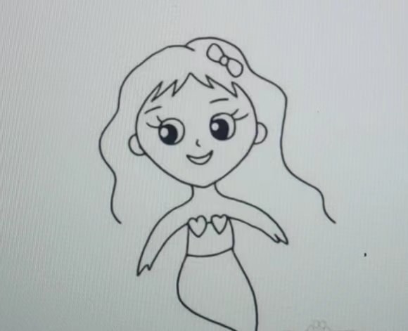 动漫美人鱼尾巴怎么画