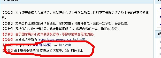 云轩阁小说网为什么登陆不进去 去别的网页时可以进去的