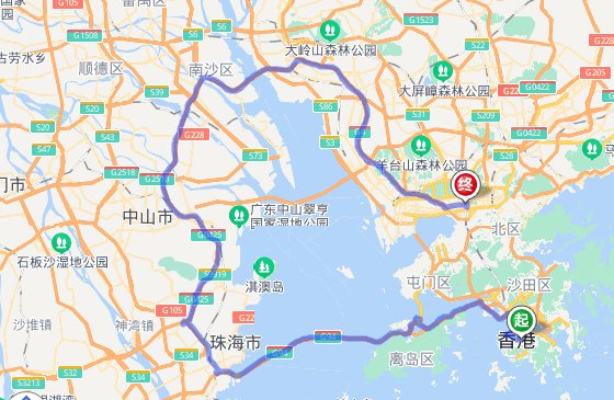 香港到深圳有多少公里？