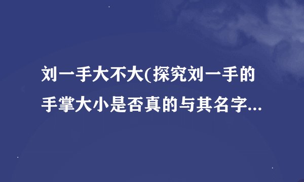 刘一手大不大(探究刘一手的手掌大小是否真的与其名字相符合)