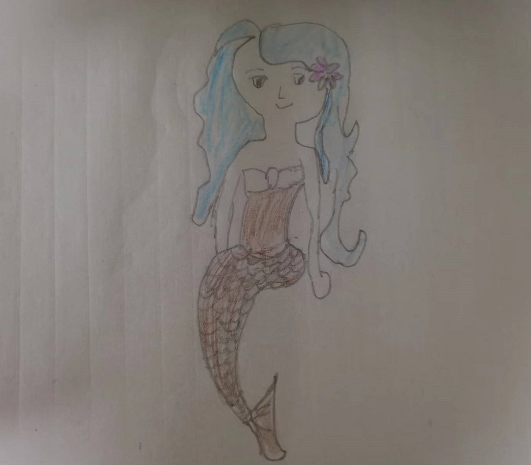 紫悦美人鱼怎么画