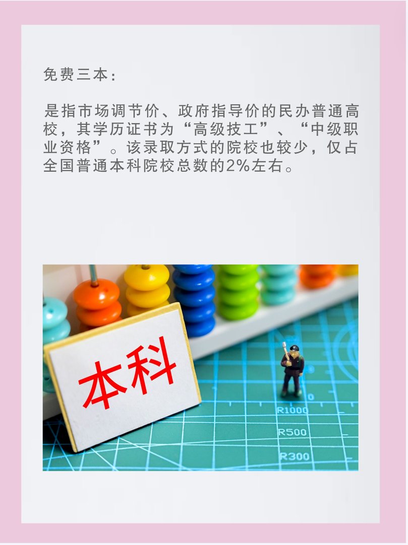 什么是免费一本二本三本的区别?