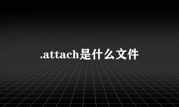 .attach是什么文件