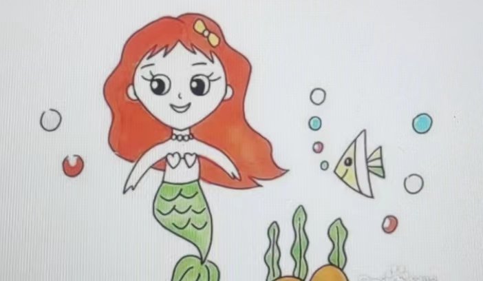 动漫美人鱼尾巴怎么画