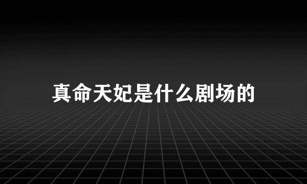 真命天妃是什么剧场的