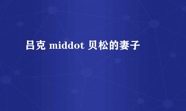 吕克 middot 贝松的妻子