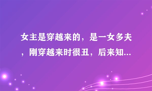 女主是穿越来的，是一女多夫，刚穿越来时很丑，后来知道是中了毒。家里的姐妹陷害她，后来得知现在的父亲