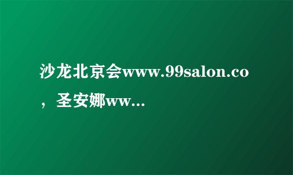 沙龙北京会www.99salon.co，圣安娜www.91655555.com是谁开的网店啊？