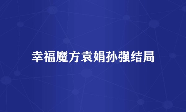 幸福魔方袁娟孙强结局