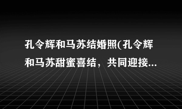 孔令辉和马苏结婚照(孔令辉和马苏甜蜜喜结，共同迎接幸福未来)