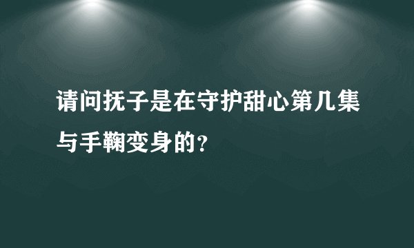 请问抚子是在守护甜心第几集与手鞠变身的？