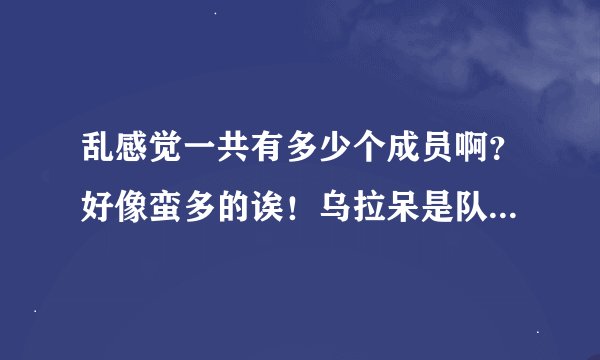 乱感觉一共有多少个成员啊？好像蛮多的诶！乌拉呆是队长吗？他为什要叫乌拉呆，有什么意义吗？