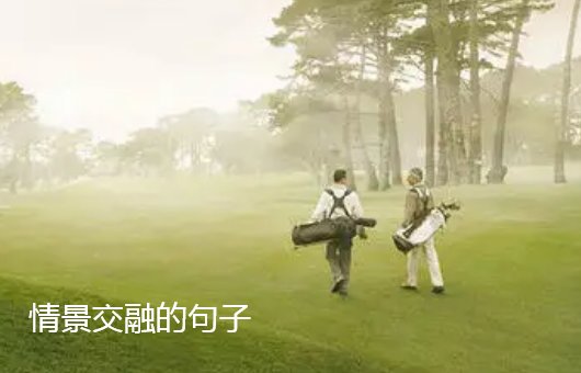 关于情景交融的句子