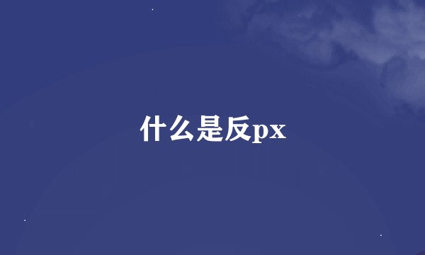 什么是反px